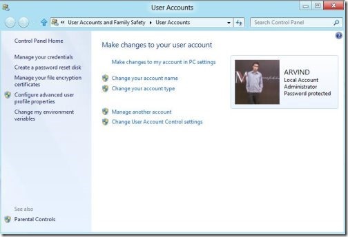 Create A Password Reset USB In Windows 8 2