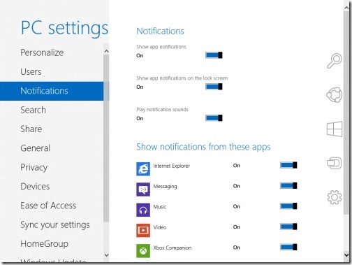 Windows 8 PC settings 2