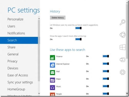 Windows 8 PC settings 3