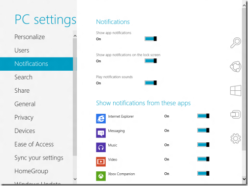 notification app in windows 8