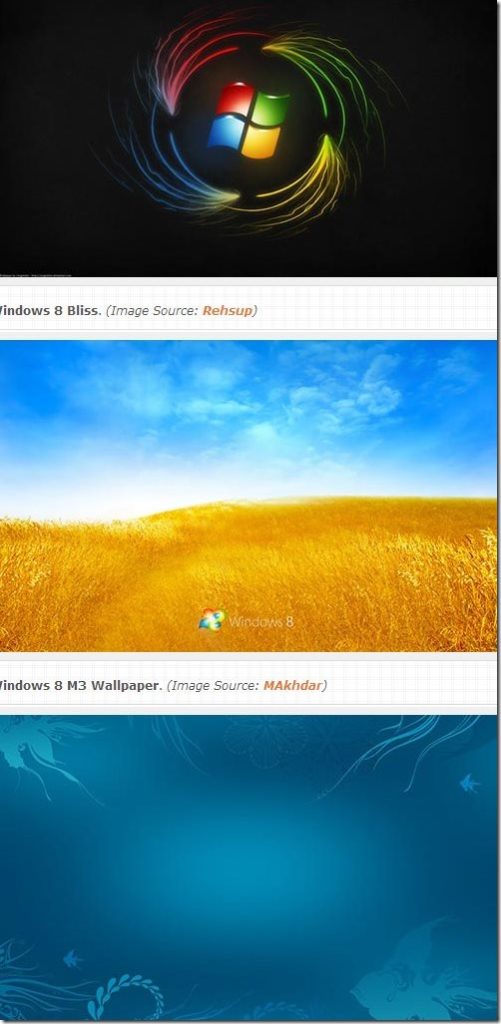 Windows 8 wallpapers