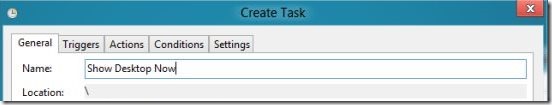 task scheduler creating a task