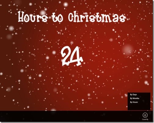Windows 8 Christmas Countdown App