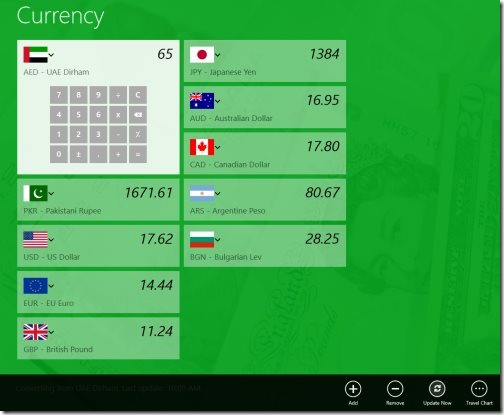 Windows 8 currency converter apps