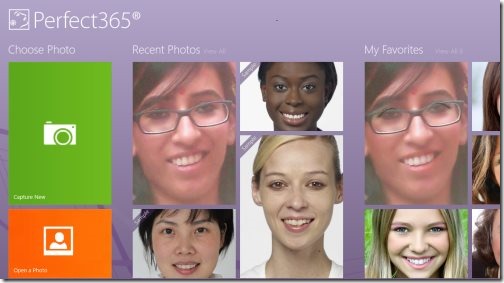 Windows 8 virtual makeover app