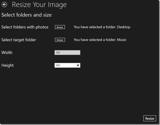 Windows 8 image resizing apps