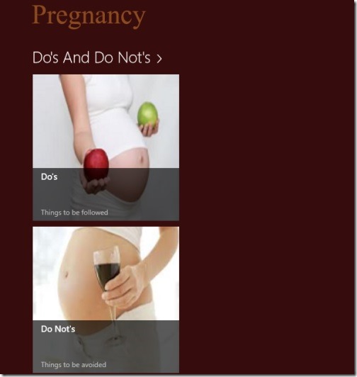 pregnancy app windows 8