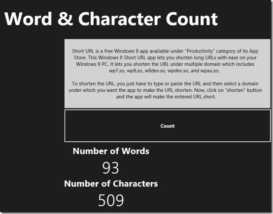 Word & Character Counter