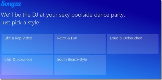 songza categories