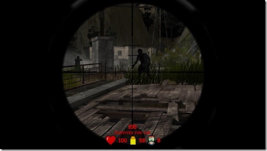 Awesome Zombie Sniper - zoomed view