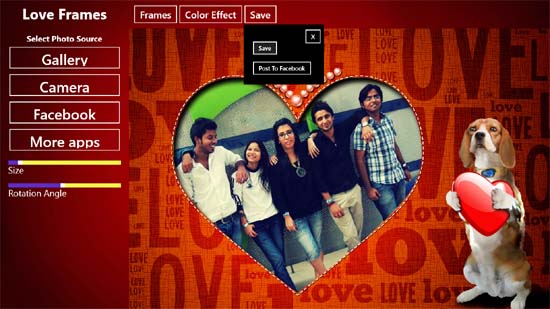 Love Frame - Save