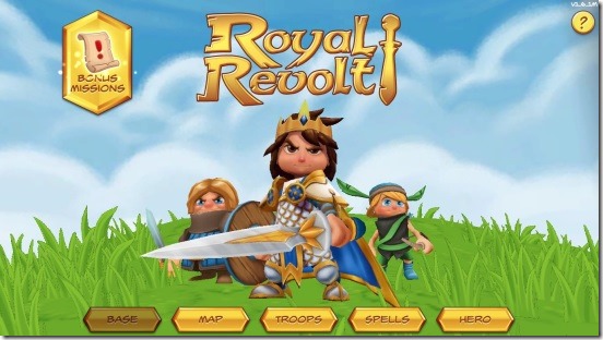 Royal Revolt-home screen