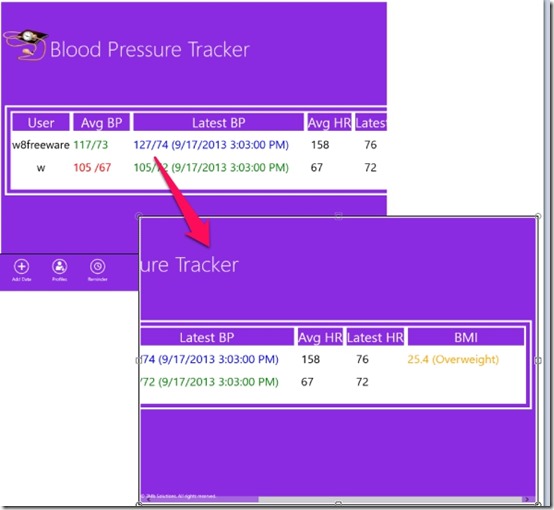 3Mb  Blood Pressure Tracker-Calculated Details