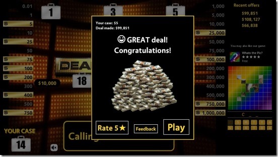 Deal Or No Deal  great deal