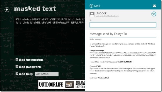 EncrypTo - e-mailing encrypted text
