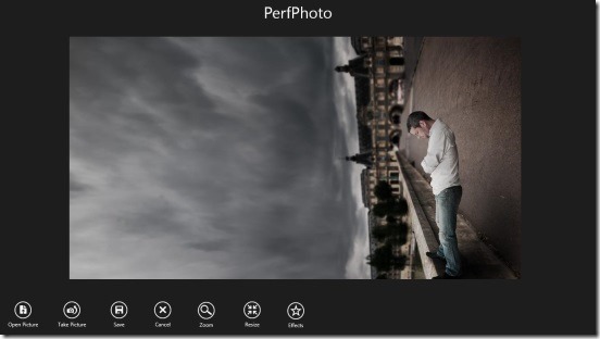 PerfPhoto - Main Screen