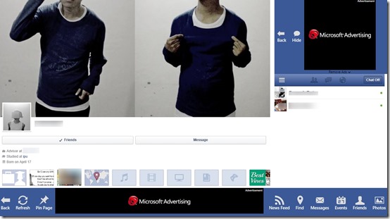 Facebook Forever- Profile view
