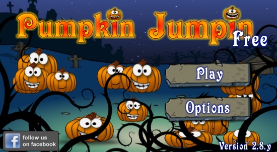 Pumpklin Jumpin Free- Start Screen