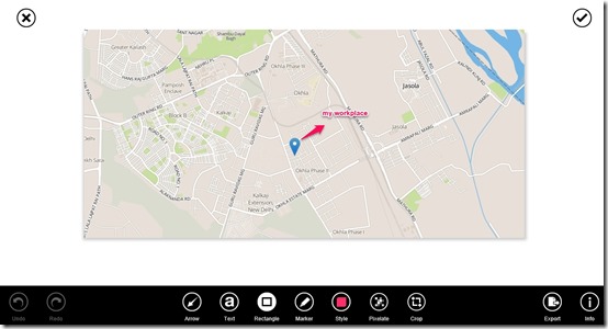 Skitch Touch- Map