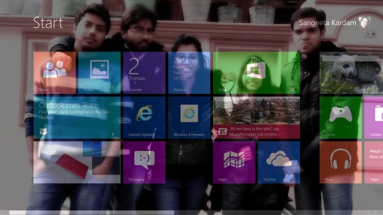 Customized Windows 8 Start Screen