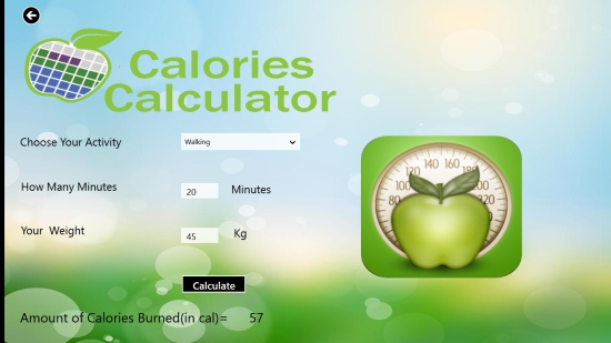 CaloriesCalculator