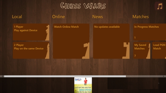 Chess Wars- Main Menu