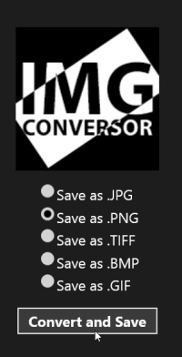 Image Conversor - Output file types