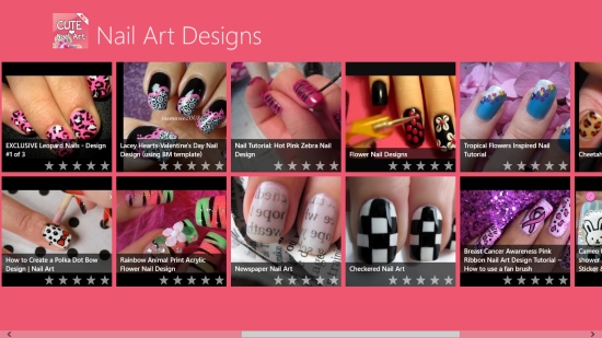 Nail Art Designs - Start screen