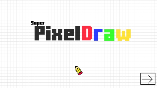 Super Pixel Draw - Start screen