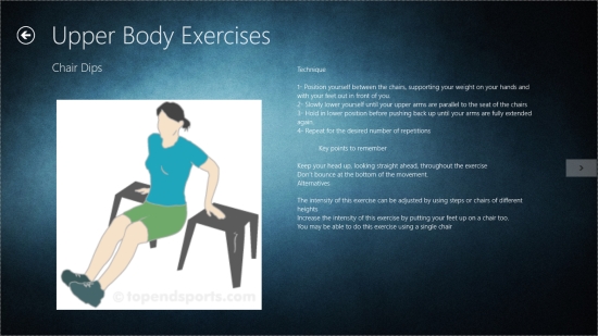 Fitness at Home - Exercise details