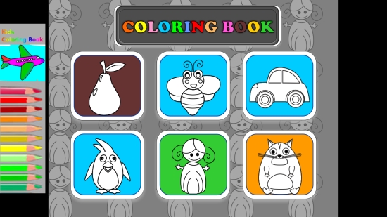 Kid Coloring Book - Start screen