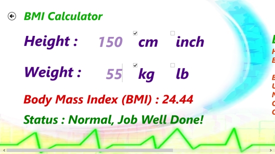 Panacea - BMI Calculator