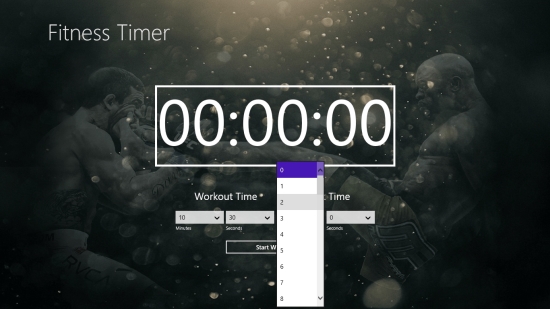 FitnessTimer - Setting the timer