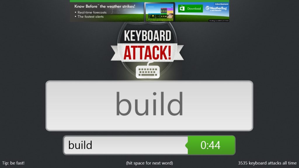Keyboard Attack - Game Play