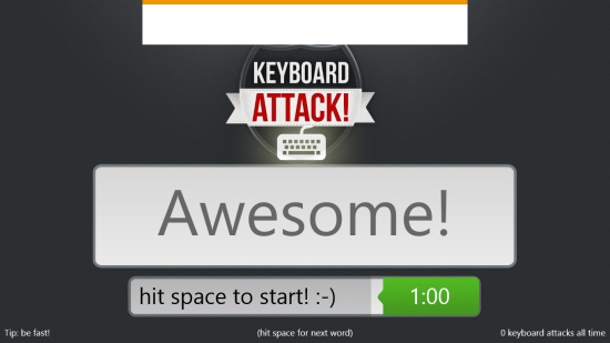 Keyboard Attack - Second screen