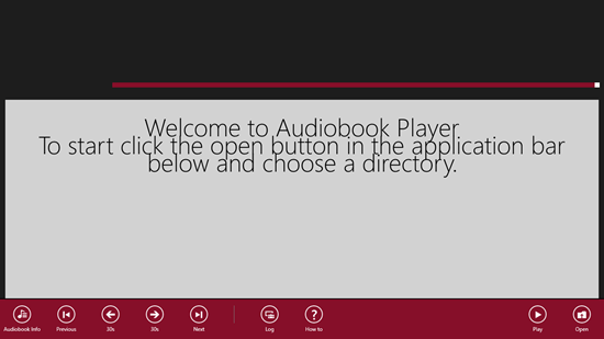 Audiobook Player - Control Bar Options 