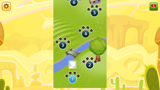 Jelly Smash with Angry Gran - Level Selection Screen