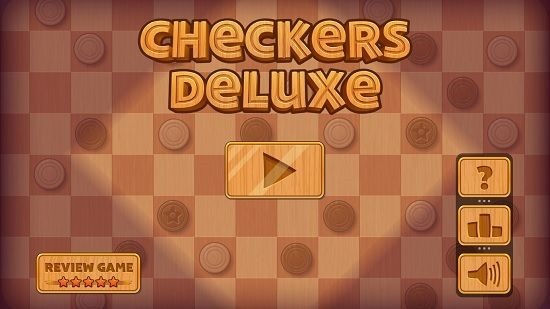 Checkers Deluxe Main menu