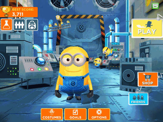 Despicable Me- Minion Rush-Different options