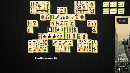 Mahjong HD possible moves