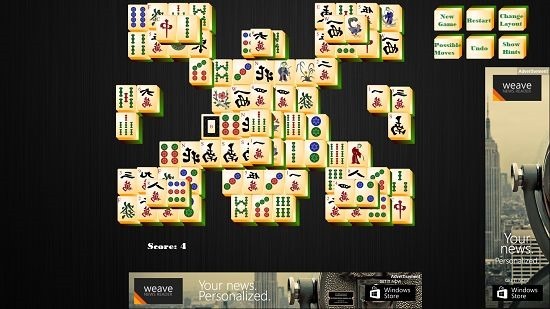 Mahjong HD score
