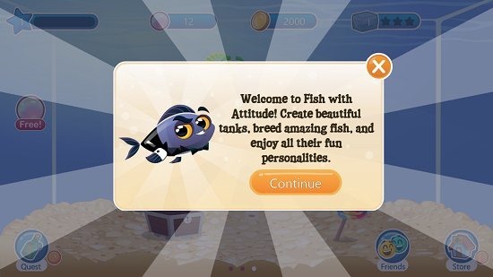 Fish With Attitude Main Screen