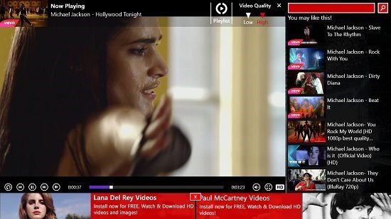Michael Jackson Videos Video Player Screen
