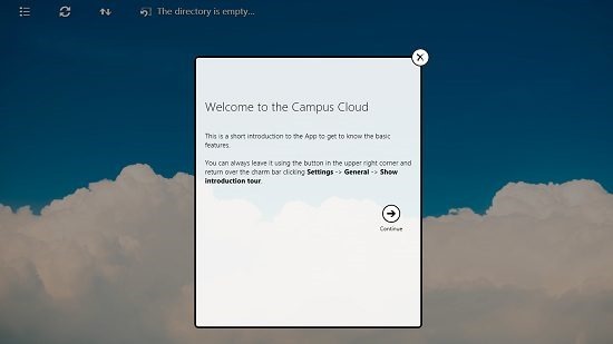 AlertifyMe Cloud Vault logged in
