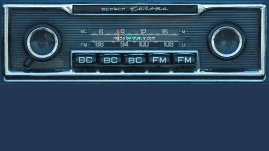 Car Radio main screen