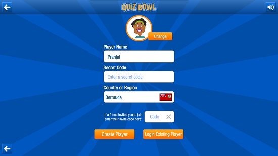 Quiz Bowl Player Details