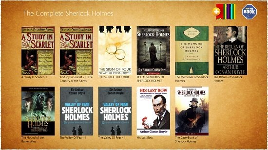 The Complete Sherlock Holmes - Free main screen