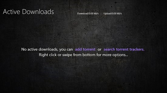 Torrent RT Free main screen