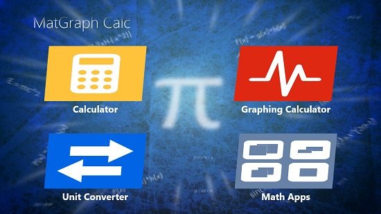 MatGraph Calc Main Screen