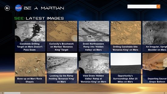 NASA Be A Martian Images